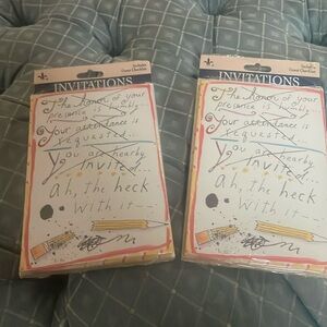 Gibson party invites.  16 total